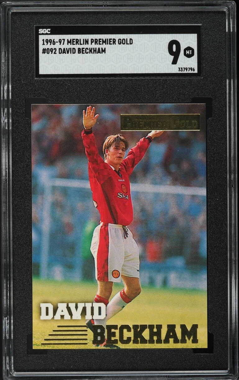 David Beckham trading card