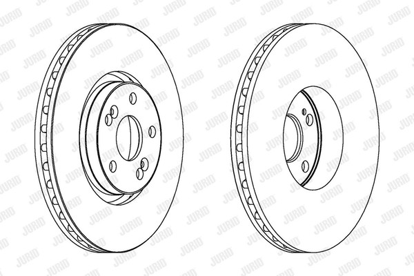 2X Bremsscheibe Coat+ Jurid 563025JC-1 JC Schachtel FüR Renault Espace 4 JK0 2-image