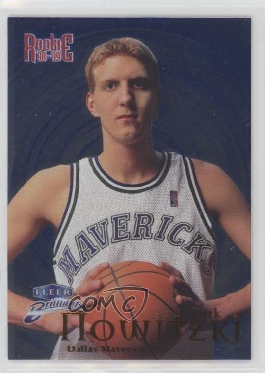 1998-99 Fleer Brilliants Blue Dirk Nowitzki #109B HOF o7m