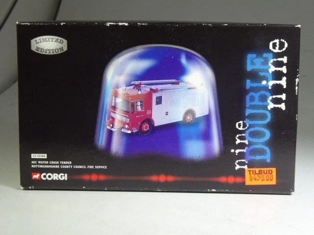 (SB-90) Corgi CC10306 AEC Water Crash Tender Nottingham Fire Feuerwehr in OVP - Bild 2 von 2