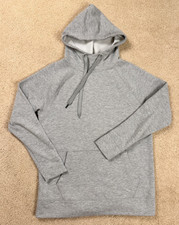 Athleta Gray Plain Blank Pullover Hoodie Hooded Sweatshirt Women's Medium