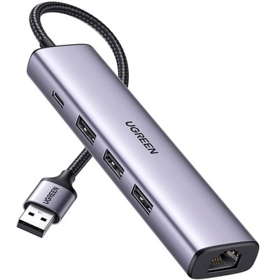 USB Hub Ethernet Adapter Gigabit LAN 3 USB 3.0 Kabel