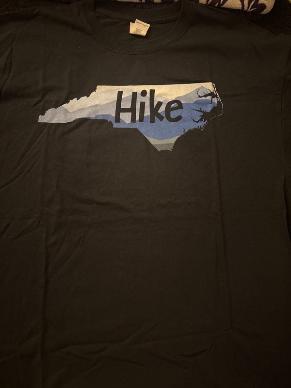 Mens Black XL Hike T shirt