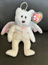 New 1998 TY Beanie Babies Halo the Angel Bear Stuffed Animal Plush Bean Bag