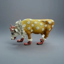 Vtg Cow Parade Figurine “You Can’t Have A Parade W/Out A Clown” EUC!