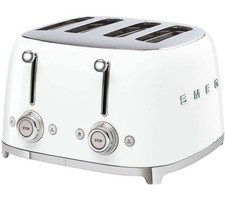 Image of SMEG 50's Retro Style TSF03WHUK 4-Slice Toaster White