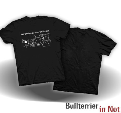 Bullterrier in Not e.V. T-Shirt Bullterrier Staffbull American Staffordshire 
