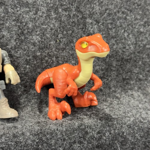 Imaginext Jurassic World Dino Owen - Guard Figure Lot w/ Raptor - 3 pc Fig Lot - Picture 9 of 13