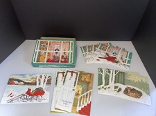 Vintage Sunshine Christmas Cards - Set of 9 w/Box Envelopes - Read Description