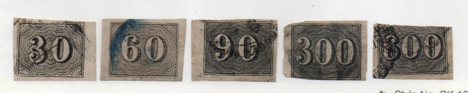 Brazil - Sc# 23 - 25 +27, 28 Used          /           Lot 0125160