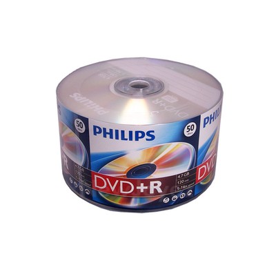 50 Philips Brand Logo Top 16x Dvd R Plus R Dvdr Blank Disc Storage Media 4 7gb Ebay