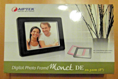AIPTEK Digital Photo Frame MONET DE 20,32cm (8'') OVP