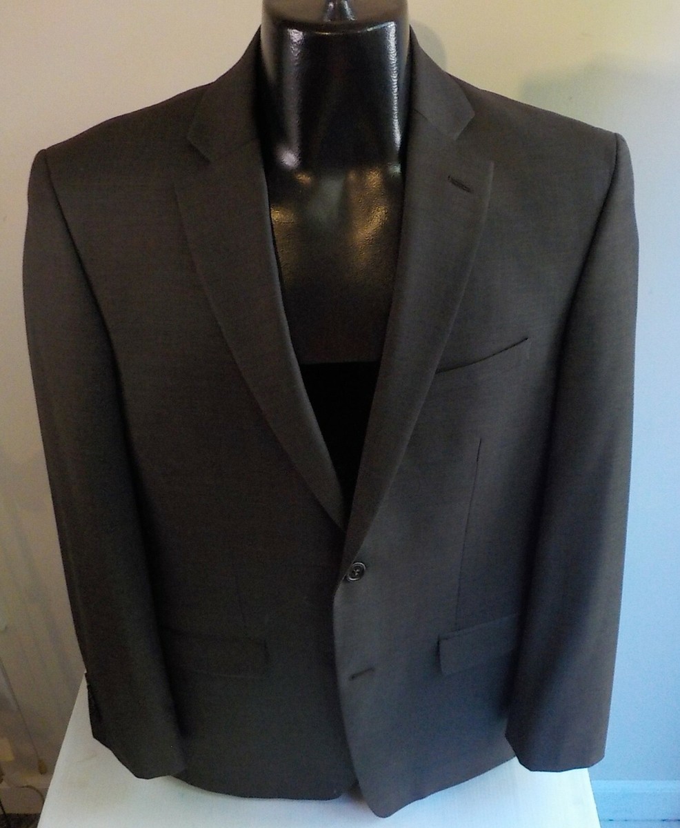 JOSEPH ABBOUD 2 Button-Notch Collar-2 PC Suit-Brown-Wool SZ 38Rx32