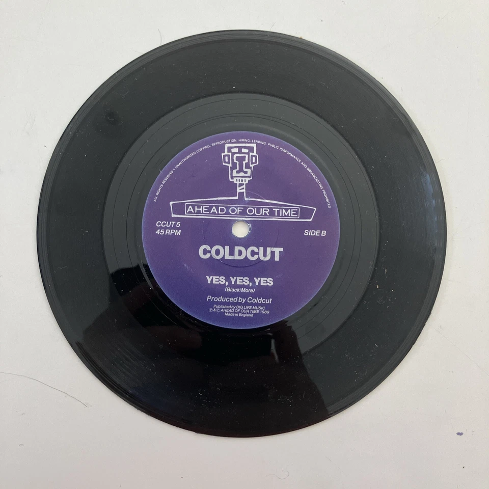 Coldcut feat. Lisa Stansfield - People Hold On 7” Vinyl Ahead Of Our Time 1989 - Image 4 of 4
