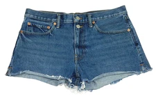 Women's Lucky Shorts Premium Denim Mid Rise Cut Off Tag 10/30 measured Size 31