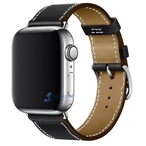 Leather Watch Band for Apple Watch Ultra 2 Strap Series 9 8 7 6 SE 5 4 for Iwatc - Picture 27 of 33