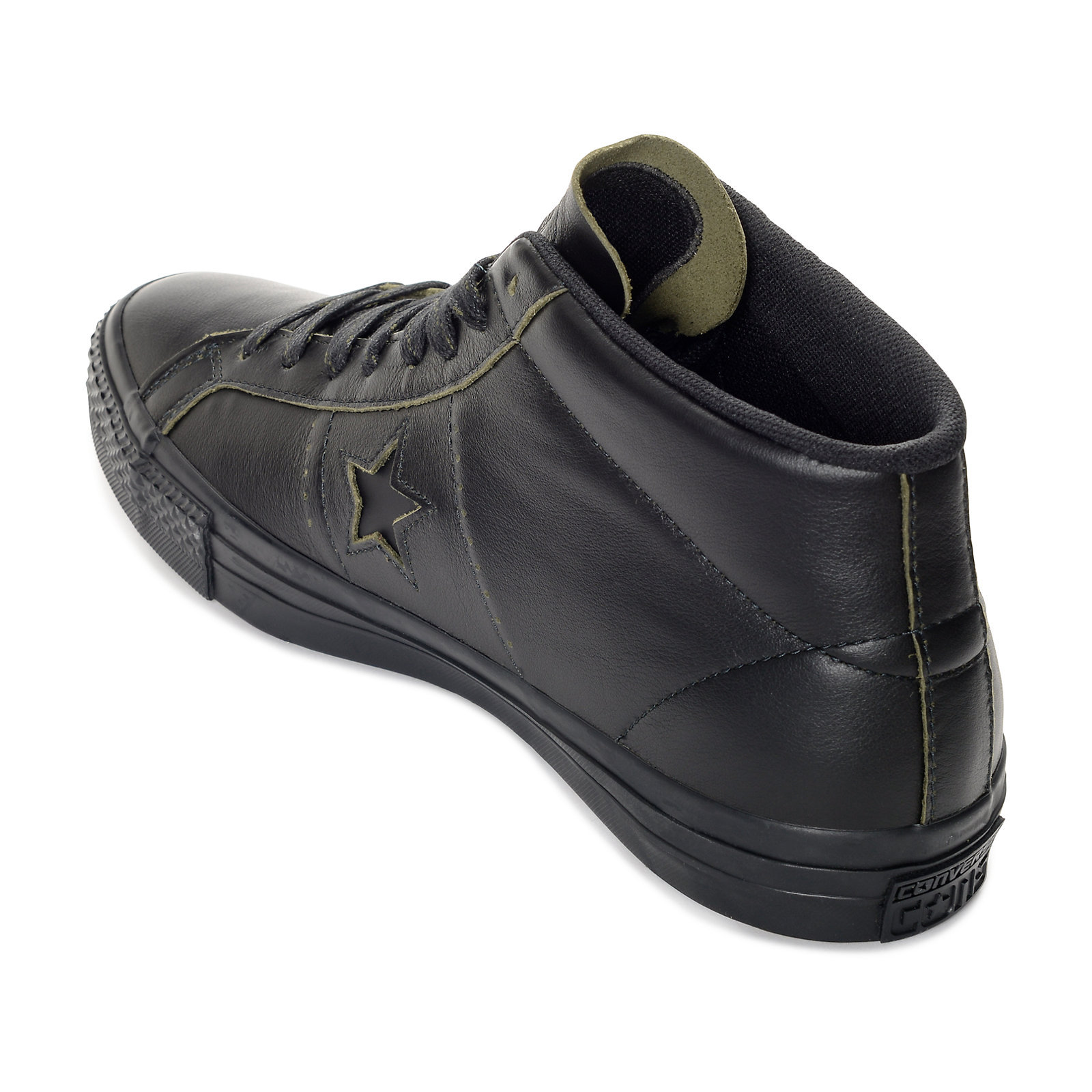 converse one star mid black
