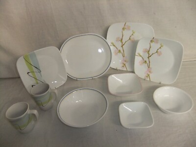 Corning Corelle USA - Spanfestes Hartglas SORTIERTES Geschirr - 6A7B #