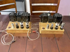 VINTAGE LEAK TL/10 POINT ONE MONO TUBES AMPLIFIERS MATCHED PAIR 110-120V RARE