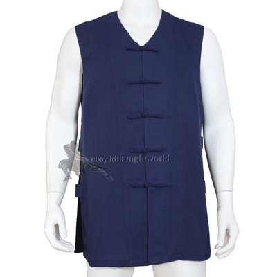 Tai chi Kung fu Jacket Shaolin Wudang Wushu Vest Martial arts Wing Chun Coat