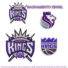 SACRAMENTO  KINGS Sport Embroidery Patches Iron, Sewing on Fabrics