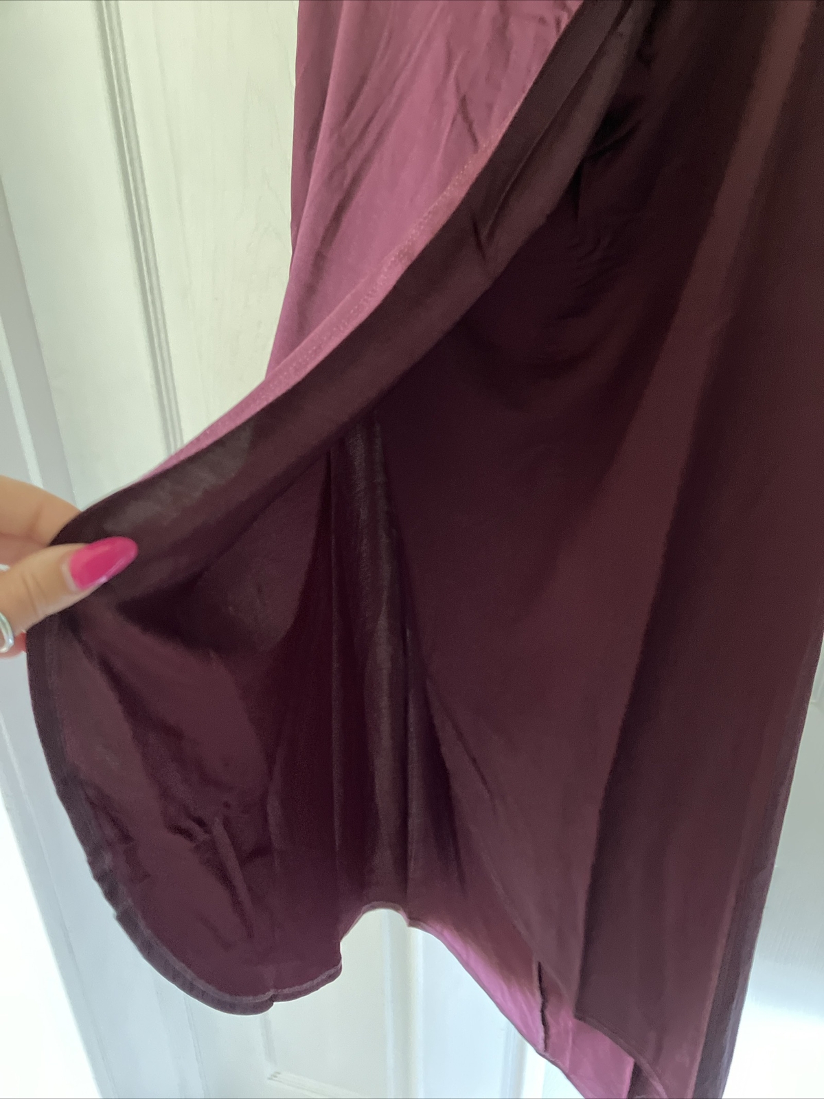 Ted Baker Red/ Burgundy Halter Neck Dress NEW RRP £135 - Open Back/ Knot Waist image 5