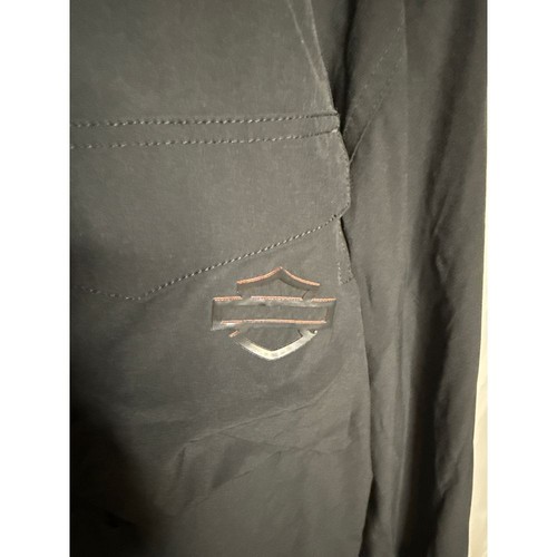 Camicia Harley-Davidson Nera Performance XL Slim Bottoni Moto Casual - Foto 2 di 6