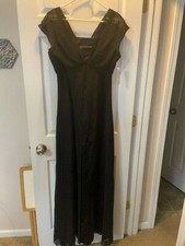 NEW Stage Accents Long Black Dress Artisan 8630 Size 8 Formal Straight Skirt