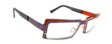 New Authentic Eye'DC V850 009 90s France Vintage Matte Purple Orange Eyeglasses