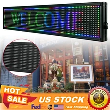 High Brightness Outdoor LED Sign Programmable Scrolling Message Display Board US