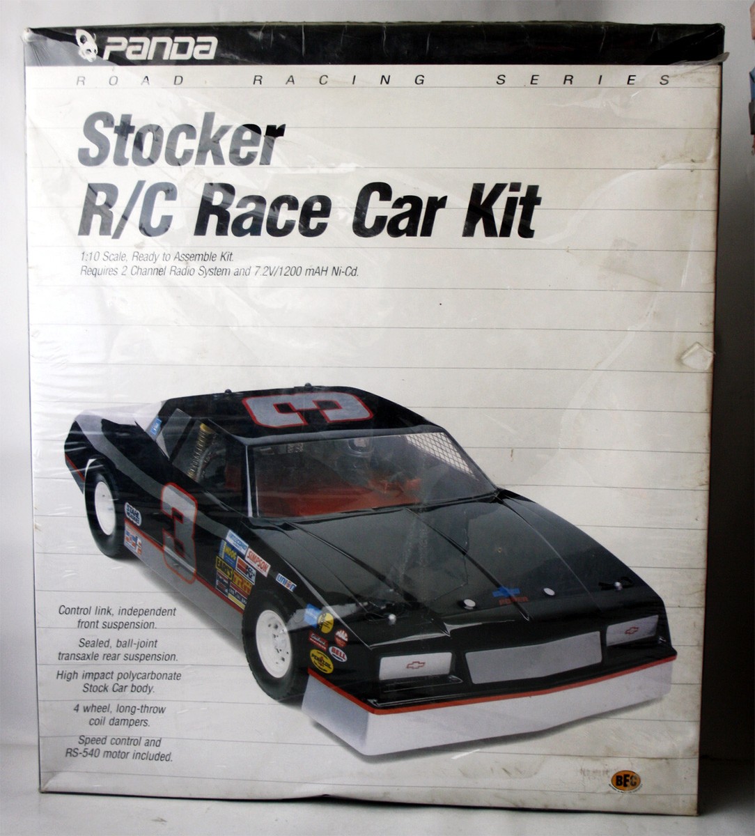 RARE VINTAGE 1988 PANDA 1:10 STOCKER R/C RACE CAR KIT GLOBAL HOBBY
