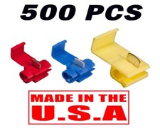 500 PCS - Quick Splice Scotch Lock Wire Connectors AUTOMATIC SPLICING USA MADE