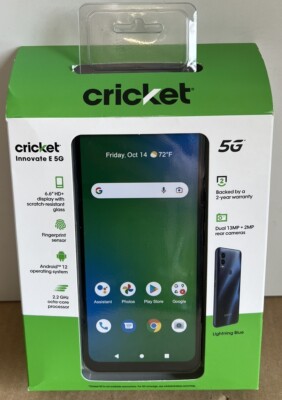 NEW Cricket Wireless Innovate E 5G LTE Cricket Wireless Prepaid Smartphone