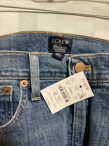 NWT J Crew Factory High Rise Classic Vintage Jeans Size 27 BO612 - Picture 4 of 4