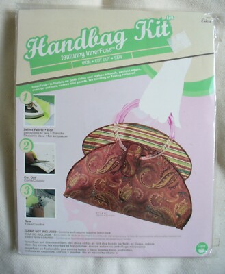 Prym-Dritz  Boho Handbag Kit, InnerFuse, Lucite Handles, #8325 Erica