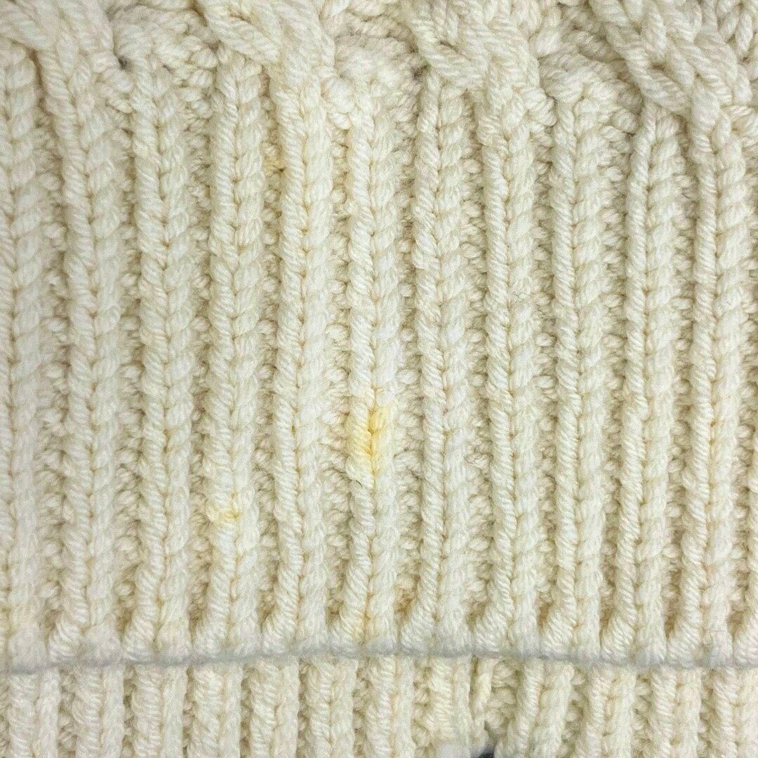 AURALEE 19AW HARD TWIST MERINO ARAN KNIT VEST A9AV04FM IVORY AURALEE 19AW HARD TWIST MERINO ARAN KNIT VEST A9AV04FM IVORY