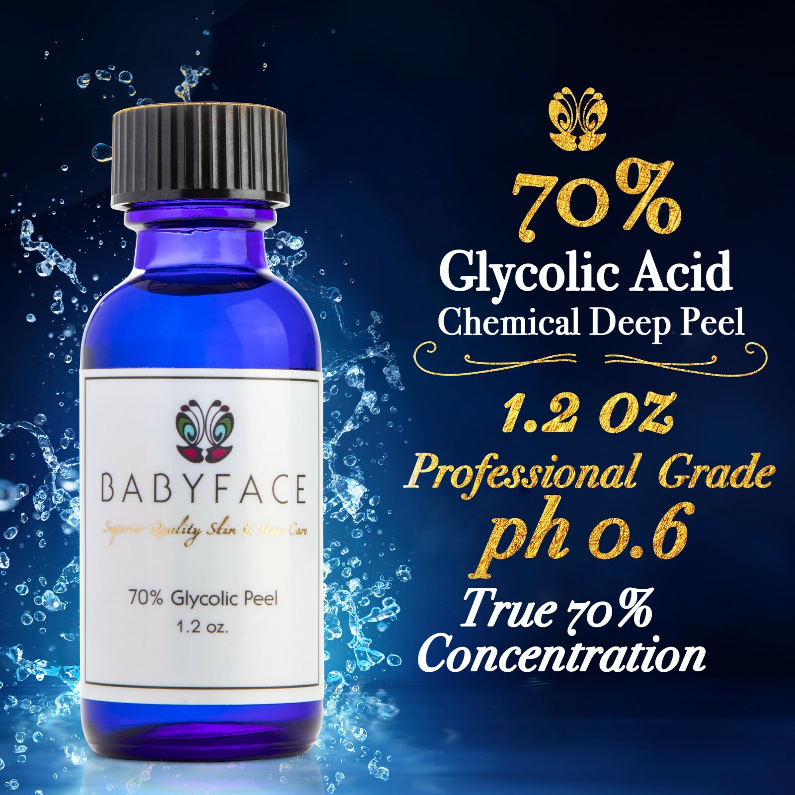 CHEMICAL PEEL 35 50 70 PRO GLYCOLIC ACID SKIN PEEL NO DOWNTIME