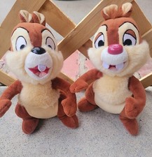 Disney Parks Chip N Dale Plush Toys Set EUC 10 Inches