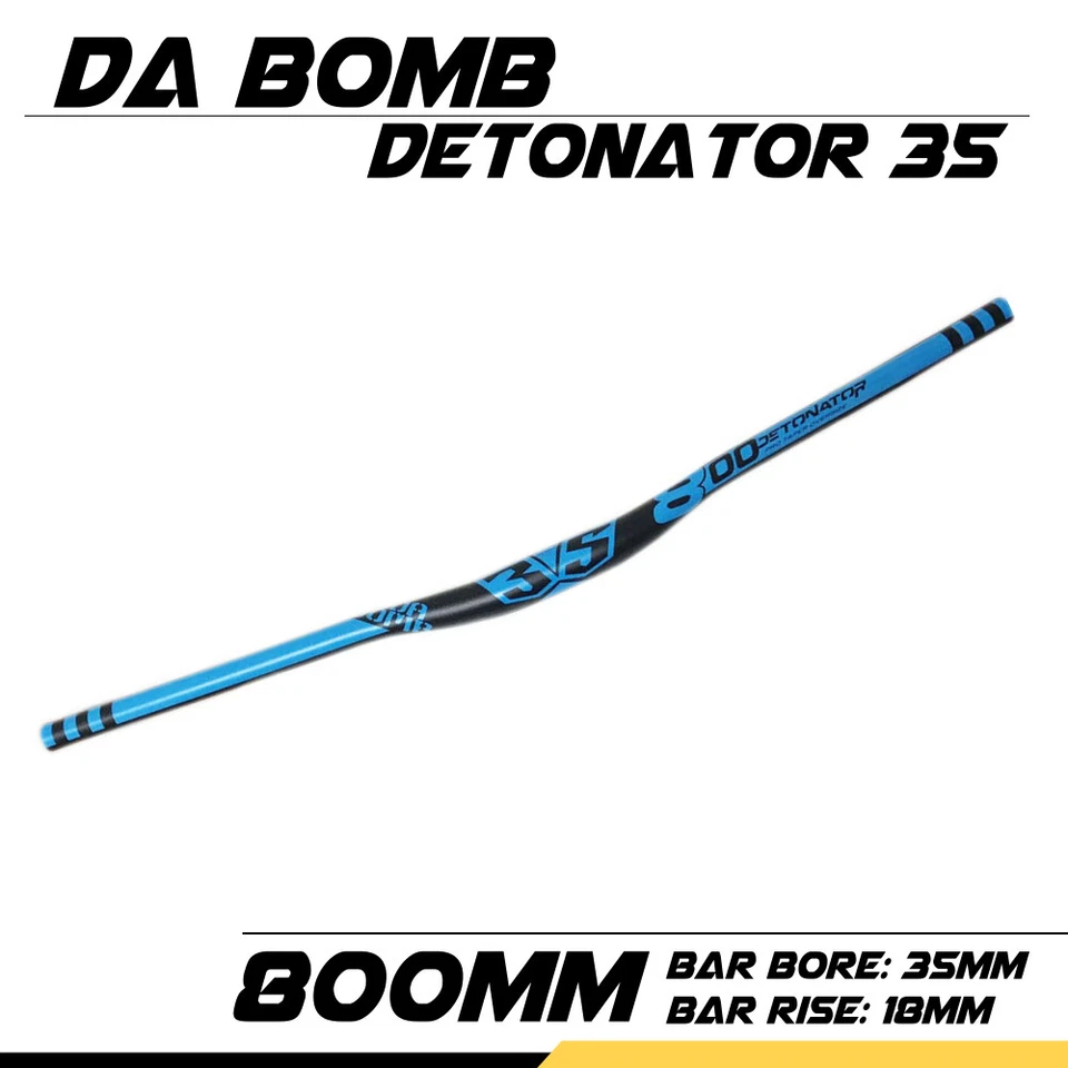 Da Bomb "DETONATOR 35" Bicicleta Bicicleta MTB DH/FR Manillar Elevado 35mm Azul Foto 2 de 4
