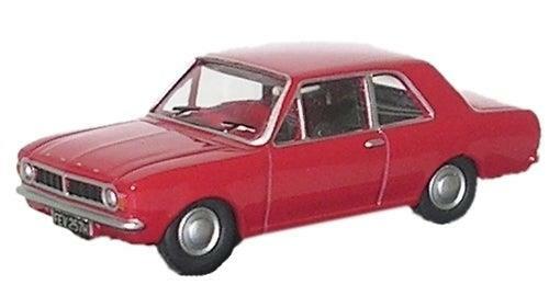 New Oxford Diecast 1:76 Ford Cortina Mk11 - Red Die-cast Model - 76COR2003