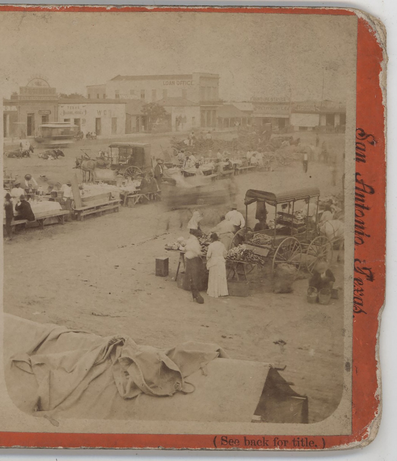 Chili Con Carne Tables San Antonio TX Hardesty Stereoview c1880 eBay