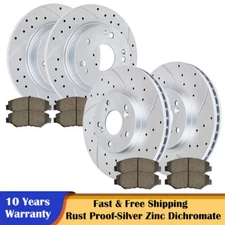 300mm Front 282mm Rear Brake Rotors and Pads Fit Honda Accord ACURA TSX Brakes
