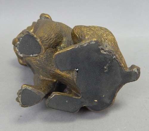 Vintage Bombay Company Cast Iron Bronzed Bulldog Pug Dog Statue Figure 5" - Picture 4 of 4