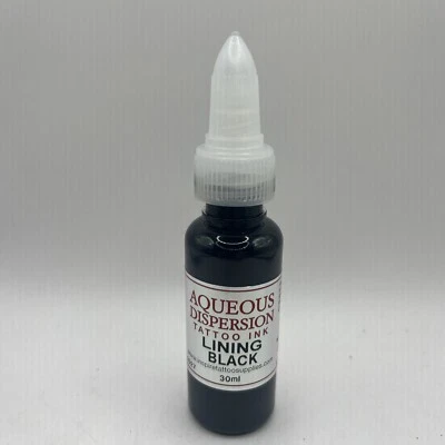 AQUEOUS DISPERSION TATTOO INK Lining Black 15 / 30 / 75ml / 150ml