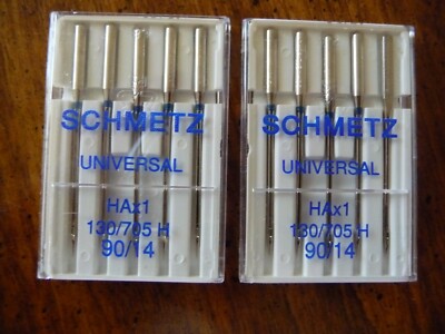 Schmetz UNIVERSAL Sewing Machine Needles Size #90/14 2 pkgs/5 Needles NEW