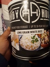  Ready Hour Long Grain Rice #10 Can, 30 Year Emergency Food Made In USA 4lb
