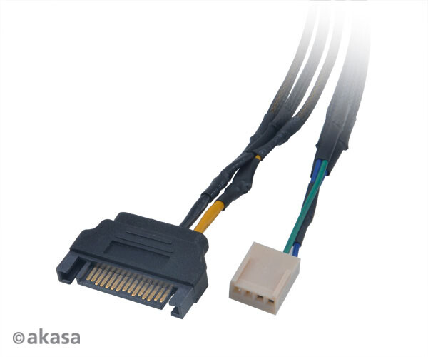 Akasa AK-CBFA06-30 Flexa FP3S 3-way PWM Fan Splitter Cable
