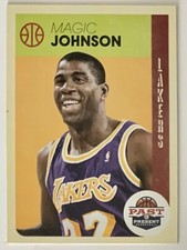2012-13 PANINI PAST AND PRESENT BASKETBALL EARVIN MAGIC JOHNSON #26 LA LAKERS🏀