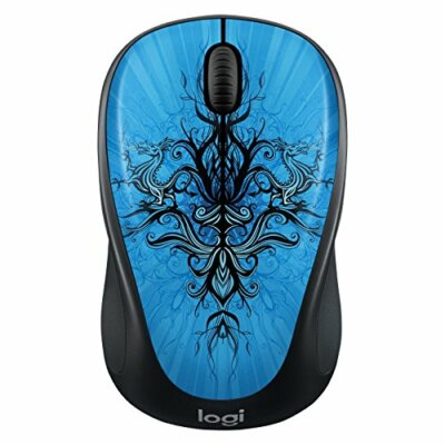 Kabellos Maus M317C mit Vereinend Empfänger Blau Trance Blau Trance Sehr Gut