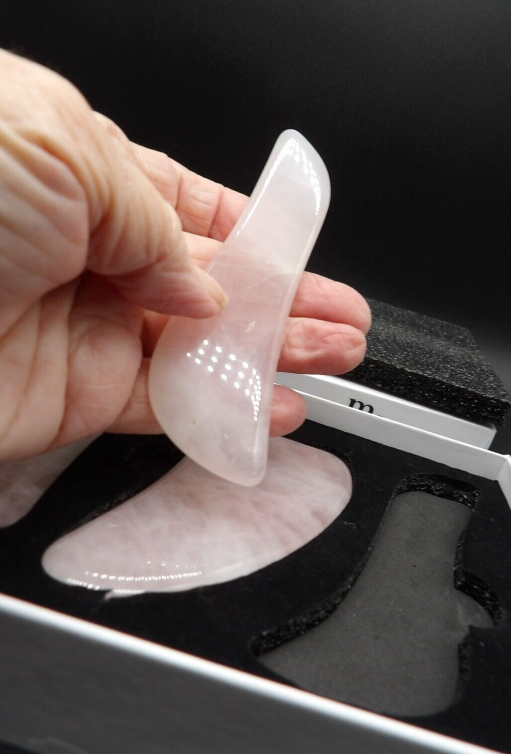 Melodysusie Gua Sha massage tool set 3pc Rose Quartz